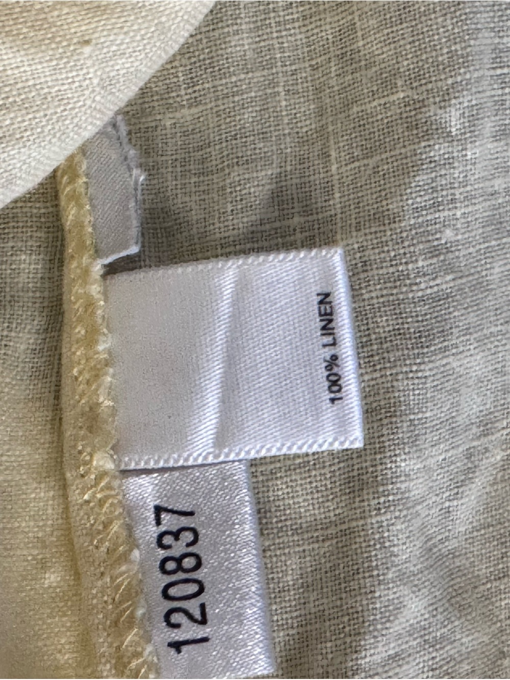 LOFT Pale Yellow Tie-Neck Short Sleeve Blouse - Picture 9 of 9